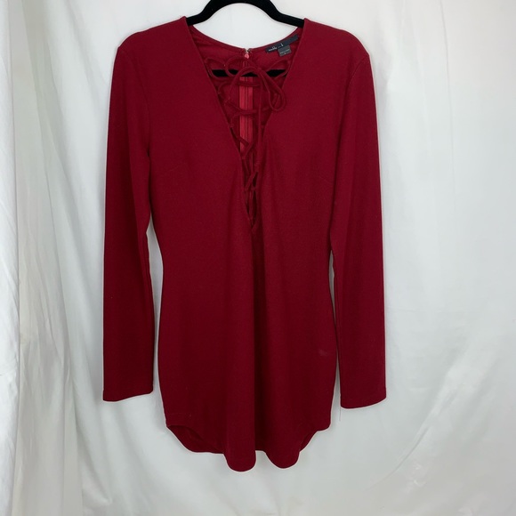 Maddy k...Red criss cross shirt L - Picture 2 of 5